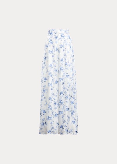 Women's Ralph Lauren Brenda Floral Wide-Leg Pants | 897614YDB